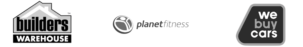 Builders Warehouse, Planet Fitness, We Buy Cars